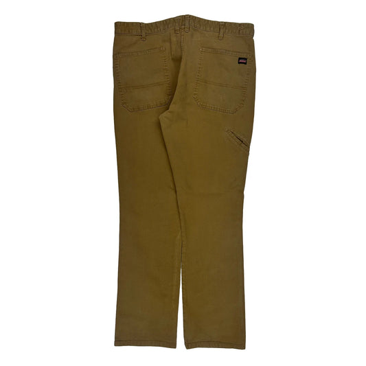 Dickies Carpenter Trousers - 36W 31L Brown Cotton