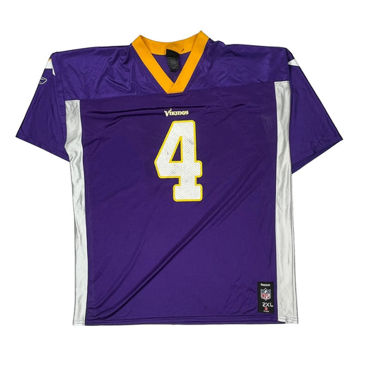 Brett Favre Minnesota Vikings Reebok Nfl Jersey - 2XL Purple Polyester
