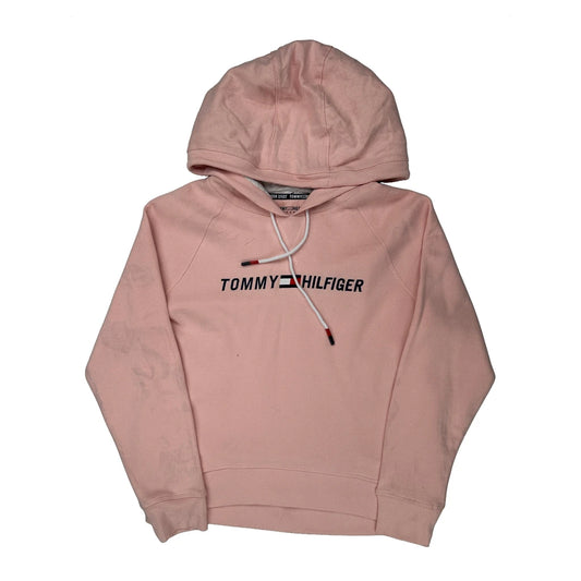 Vintage Tommy Hilfiger Hoodie - Medium Pink Cotton