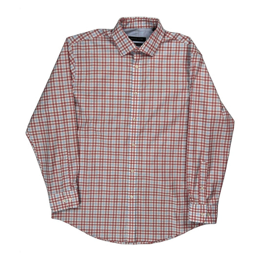 Thflex Collar Tommy Hilfiger Checked Shirt - Large Blue Cotton