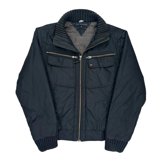 Tommy Hilfiger Bomber Jacket - Small Black Polyester