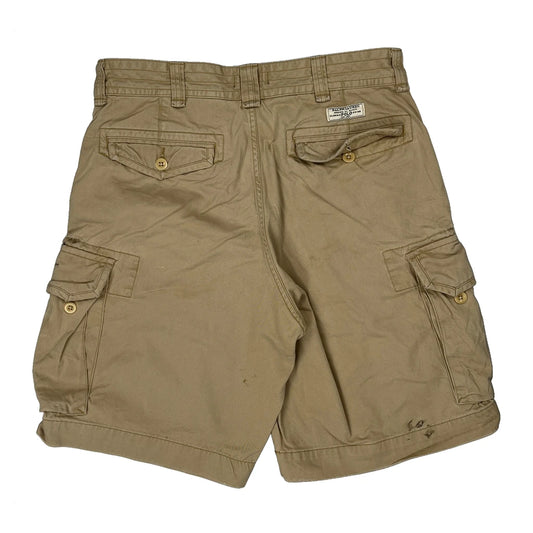 Vintage Polo By Ralph Lauren Cargo Shorts - 34W 10L Beige Cotton