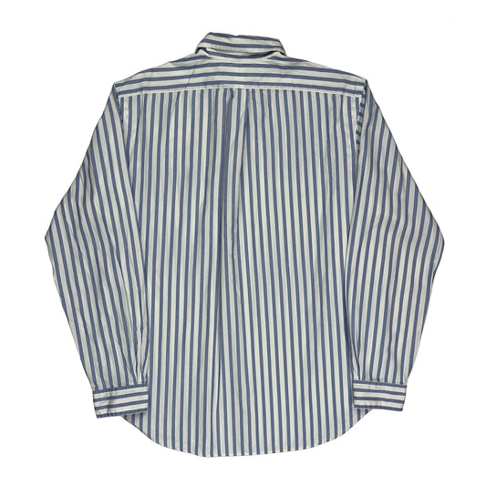 Ralph Lauren Striped Shirt - Large Blue Cotton