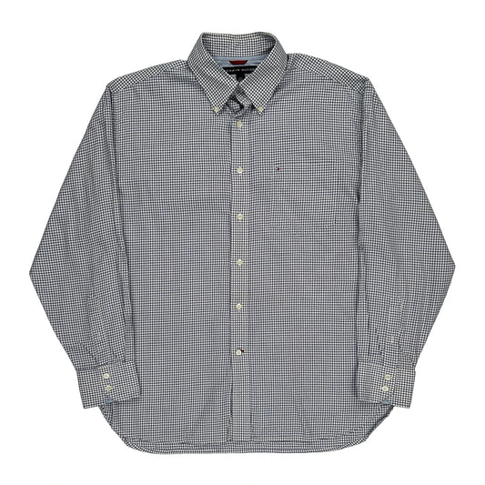 Tommy Hilfiger Checked Shirt - Large Blue Cotton