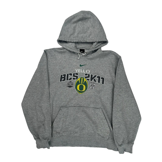 Vintage Bcs 2K11 Nike Graphic Hoodie - XL Gray Cotton Blend
