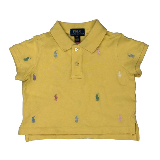 Age 3 Polo By Ralph Lauren Polo Shirt - 3XS Yellow Cotton