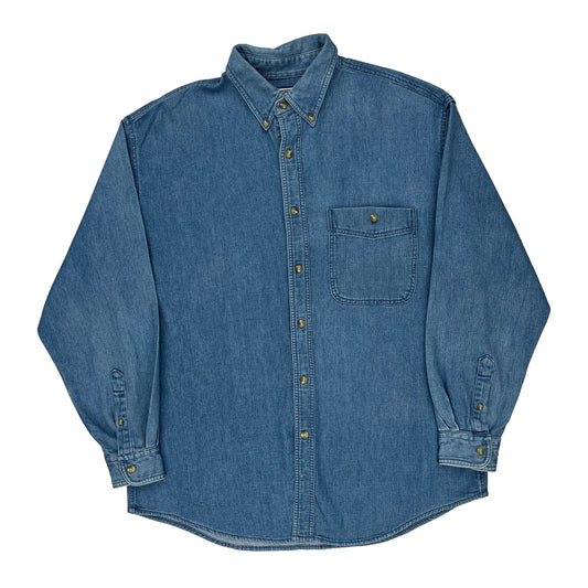 Lee Denim Shirt - Large Blue Cotton