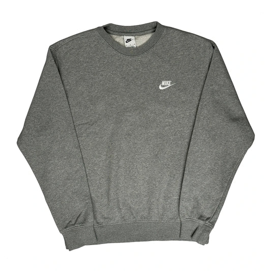 Nike Sweatshirt - Medium Grey Cotton Blend