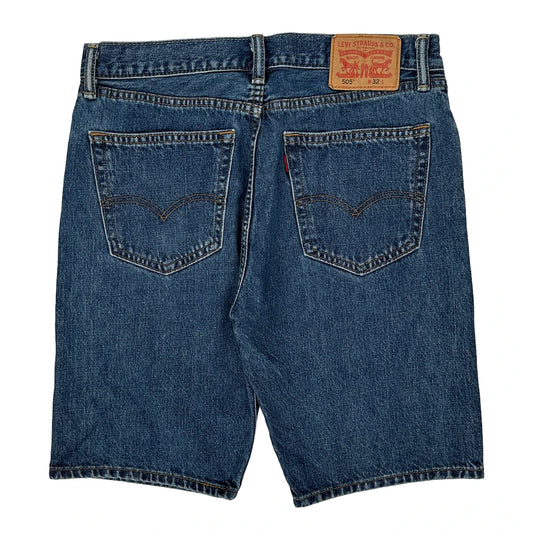 Levis Denim Shorts - 32W 10L Blue Cotton