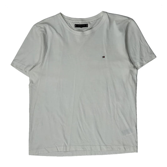 Vintage Tommy Hilfiger T-Shirt - Medium White Cotton