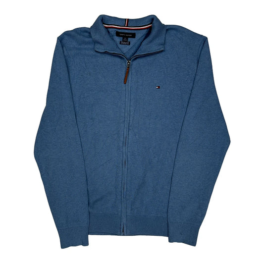 Tommy Hilfiger Zip Up - Large Blue Cotton