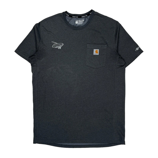 Vintage Carhartt Tall T-Shirt - Large Grey Cotton