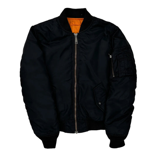 Alpha Industries Bomber Jacket - XS Black Nylon
