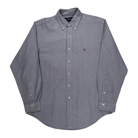 Vintage Ralph Lauren Shirt - Large Gray Cotton