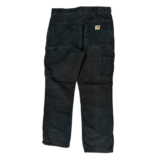 Carhartt Carpenter Trousers - 34W 30L Black Cotton