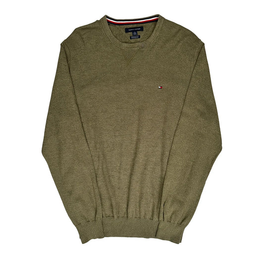 Tommy Hilfiger Jumper - XL Khaki Cotton