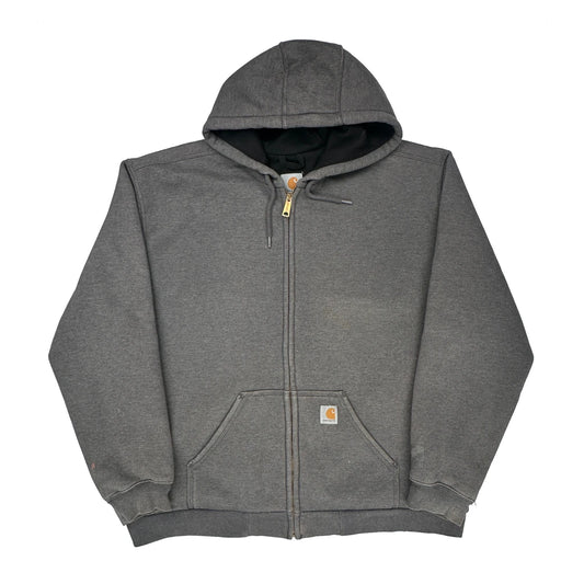 Vintage Carhartt Hoodie - XL Gray Cotton