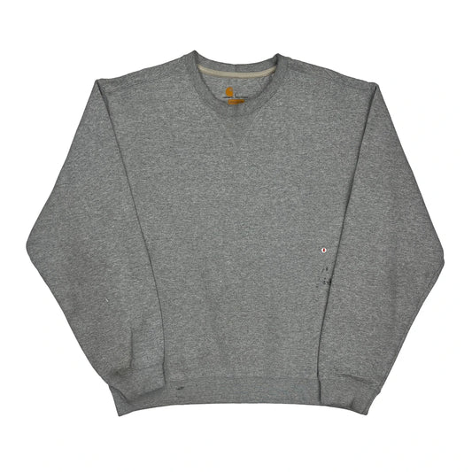 Original Fit Carhartt Sweatshirt - Large Grey Cotton