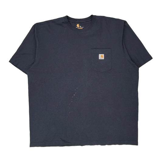Carhartt T-Shirt - 2XL Navy Cotton