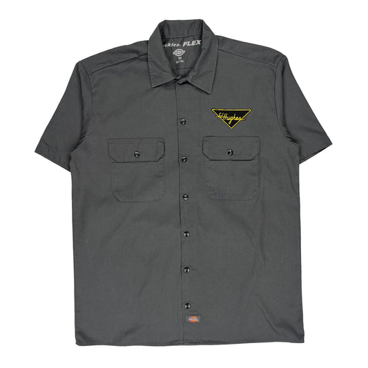 Dickies Short Sleeve Shirt - Medium Grey Polyester Blend