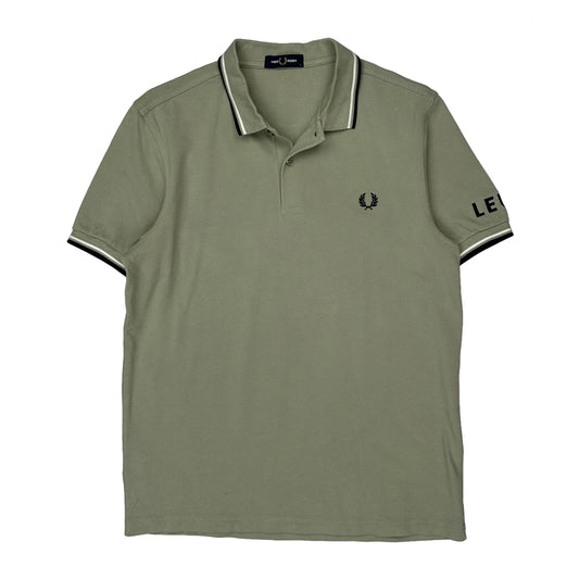 Fred Perry Polo Shirt - Large Khaki Cotton