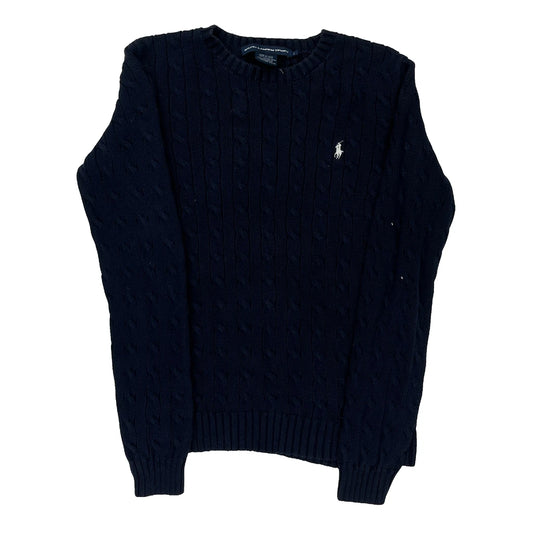 Ralph Lauren Sport Jumper - Large Navy Cotton