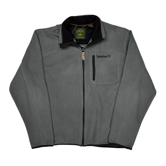 Timberland Fleece Jacket - Large Grey Polyester