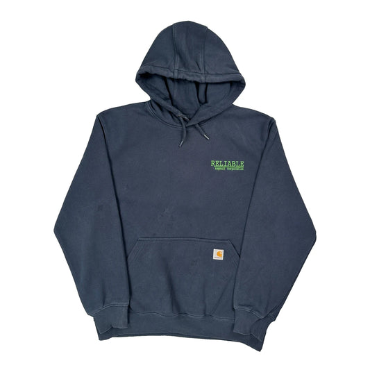 Rain Defender Carhartt Hoodie - Large Navy Cotton