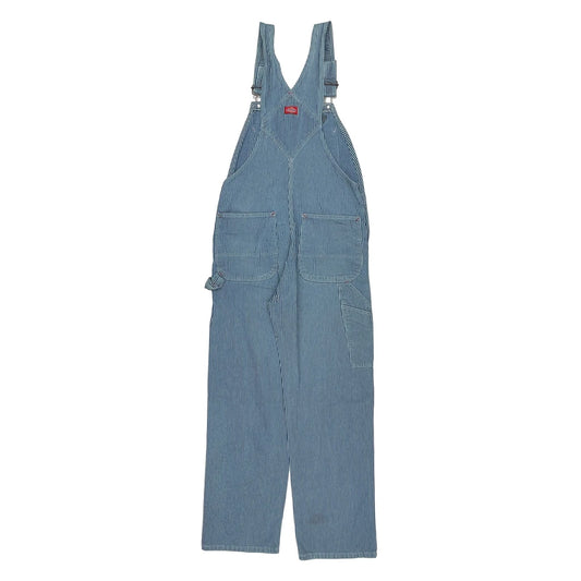 Dickies Hickory Striped Dungarees - 34″ Waist Blue Cotton
