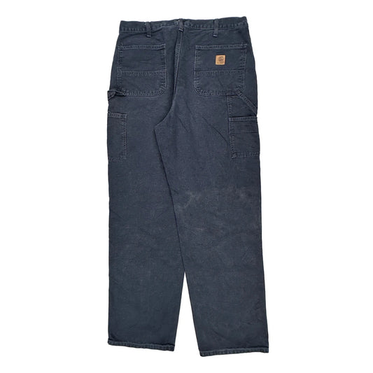 Carhartt Carpenter Trousers - 36W 34L Navy Cotton