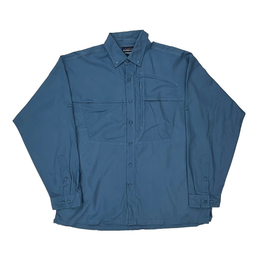 Patagonia Shirt - Large Blue Polyester