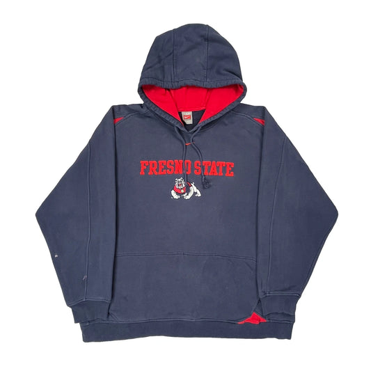 Fresno State Nike College Hoodie - 2XL Blue Cotton