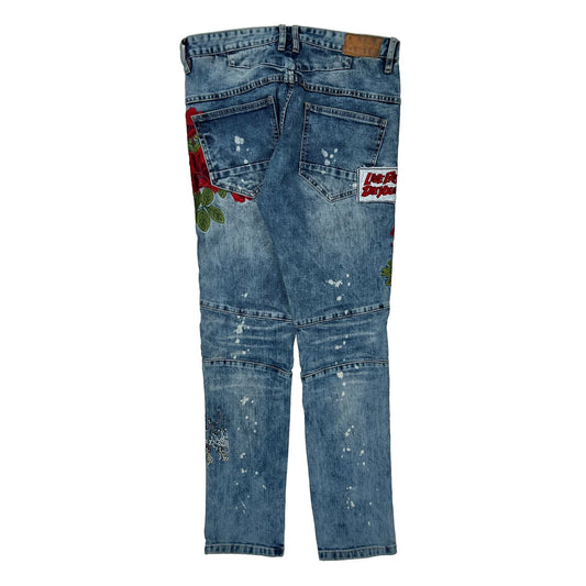 Unbranded Jeans - 32W 30L Green Denim