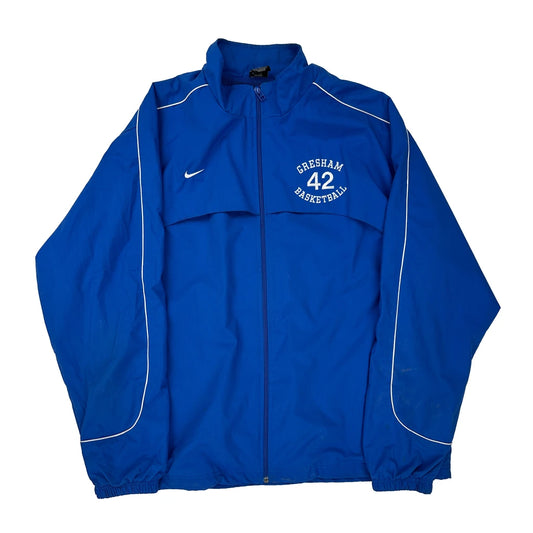 Gresham Basketball Nike Track Jacket - 2XL Blue Polyester
