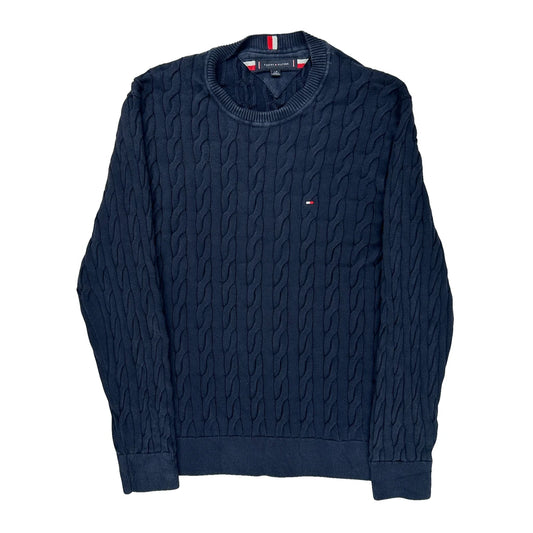 Tommy Hilfiger Sweater - Large Navy Cotton