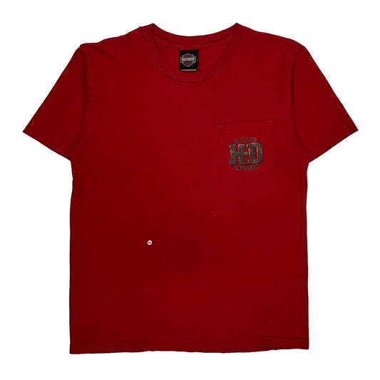 Winona, Mn Harley Davidson Graphic T-Shirt - Large Red Cotton