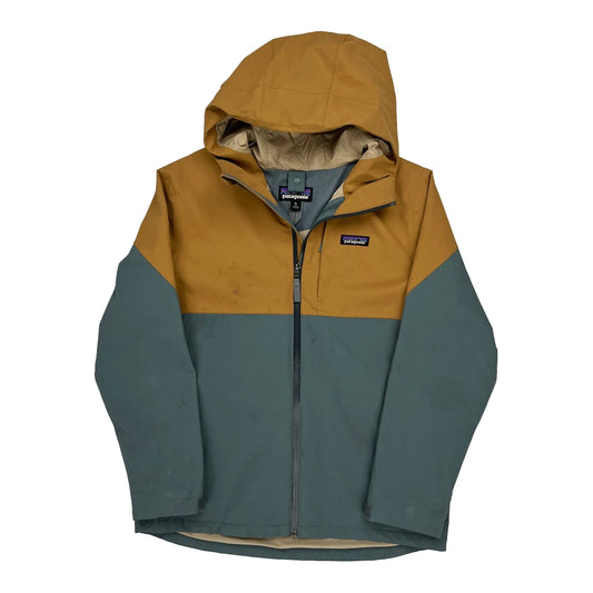 Age 14 Patagonia Waterproof Jacket - XL Brown Polyester