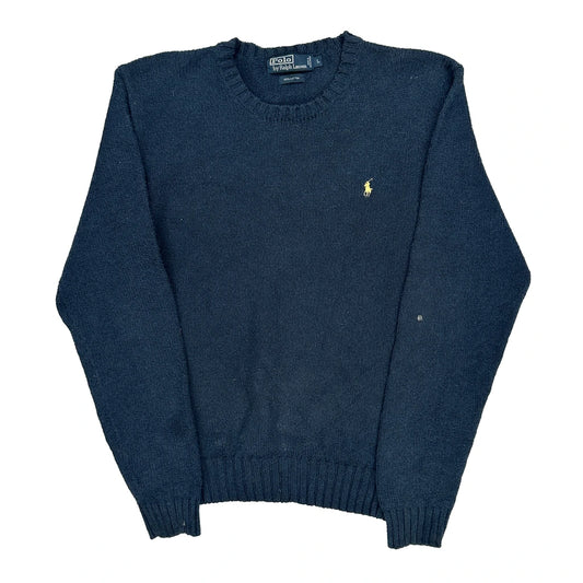 Polo By Ralph Lauren Jumper - Large Navy Cotton