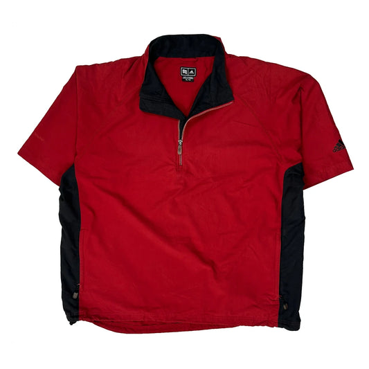 Vintage Climaproof Adidas Windbreaker - XL Red Polyester