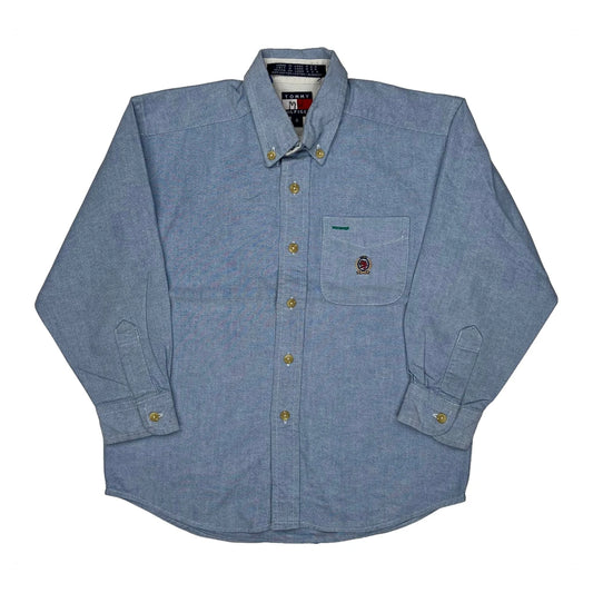 Age 6 Tommy Hilfiger Shirt - XS Blue Cotton