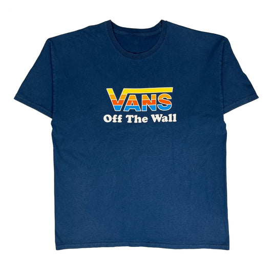 Vintage Vans Graphic T-Shirt - XL Navy Cotton