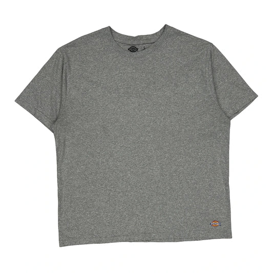 Dickies T-Shirt - Large Gray Cotton Blend
