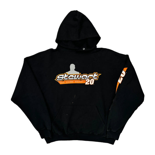 Tony Stewart Winners Circle Nascar Hoodie - XL Black Polyester Blend