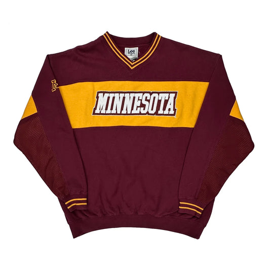 Minnesota Lee Sport College Sweatshirt - XL Burgundy Cotton
