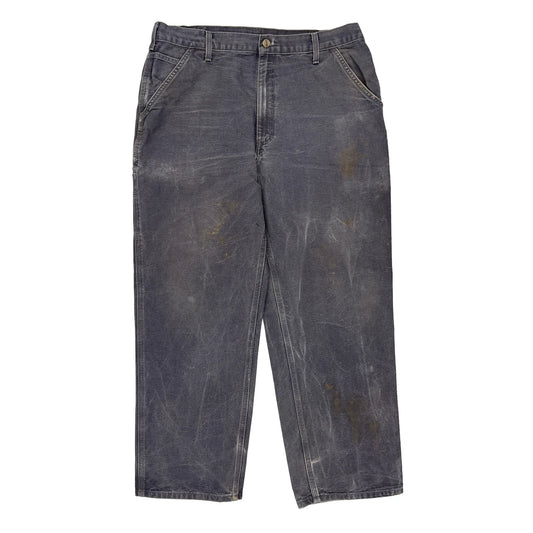 Carhartt Carpenter Trousers - 36W 30L Grey Cotton