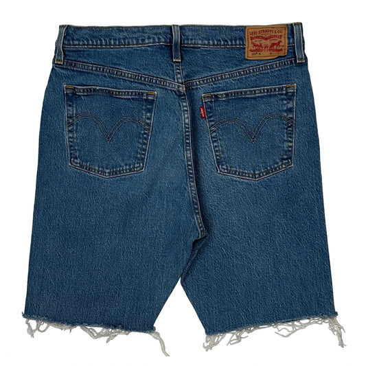 Levis Cut Off Denim Shorts - 31W 10L Blue Denim