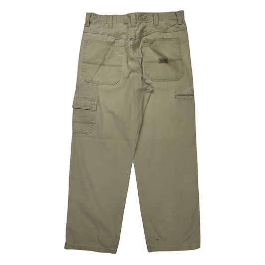 Wrangler Cargo Trousers - 34W 31L Beige Cotton