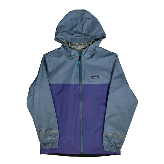 Age 14 Patagonia Windbreaker - XL Blue Nylon