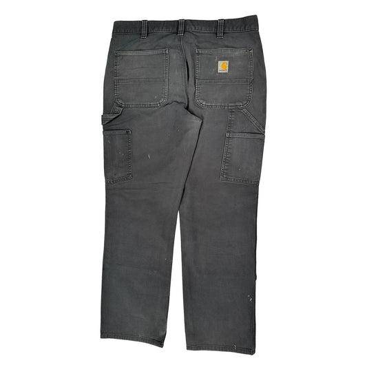 Carhartt Carpenter Trousers - 34W 32L Grey Cotton