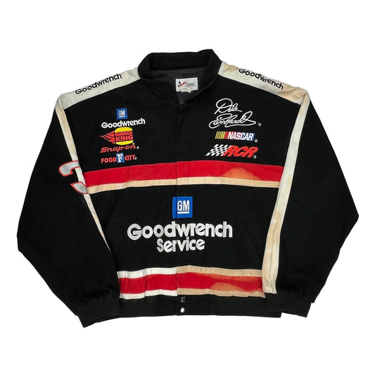 Dale Earnhardt Chase Authentics Nascar Varsity Jacket - XL Black Cotton